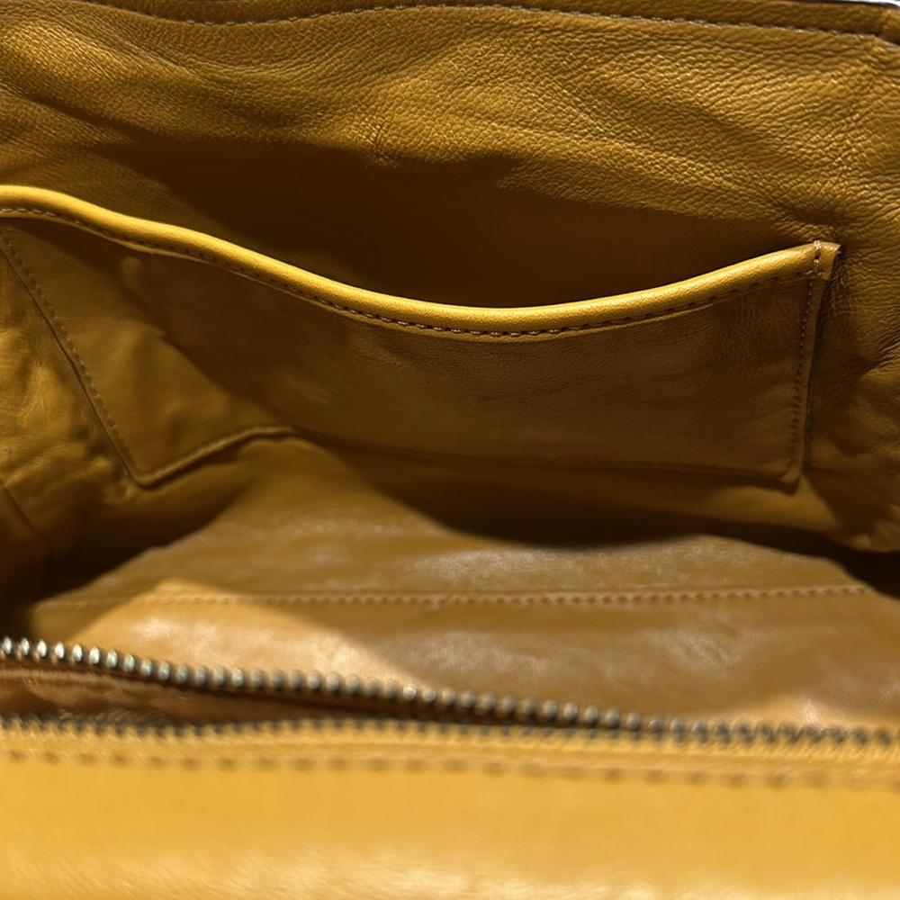 COACH (E1680-38388) “Drifter” Mustard Yellow Leather/ Suede Satchel - Picture 14 of 16